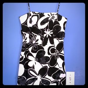 Floral sheath cocktail dress